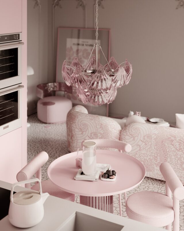 pink-tinted-chandelier